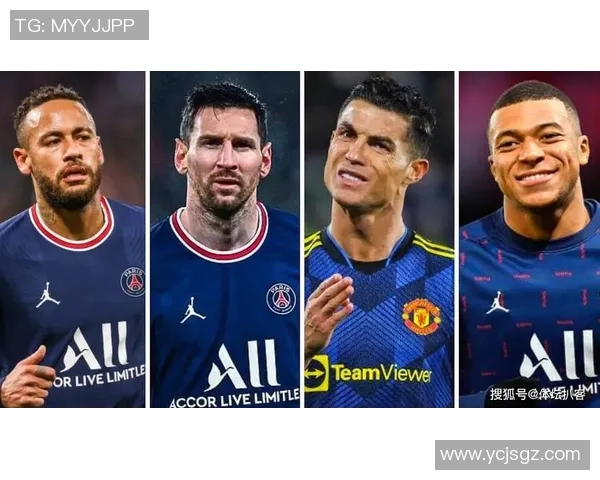 四大足球巨星高清合影：梅西、C罗、内马尔与哈兰德并肩展现足球风采